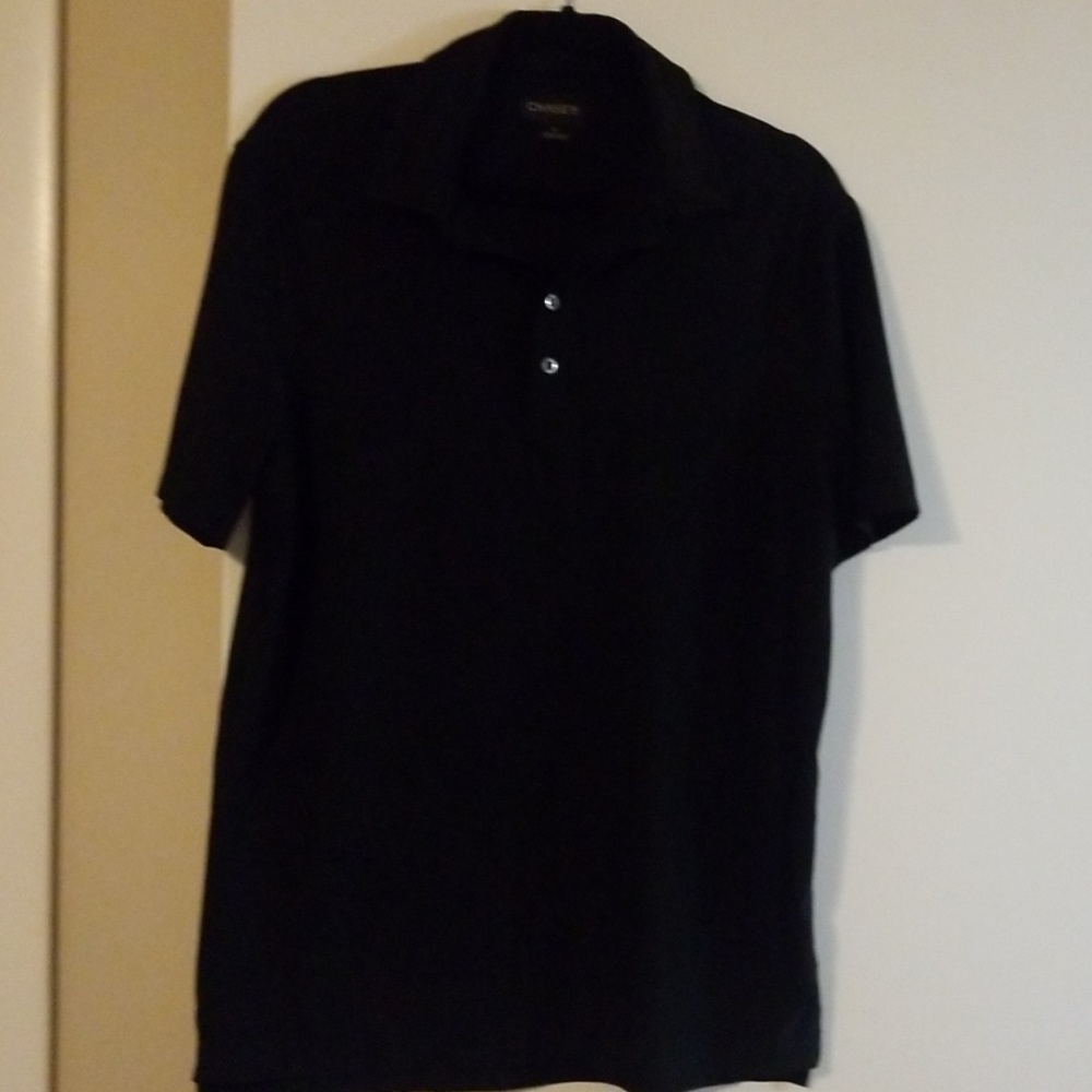 Black golf shirt